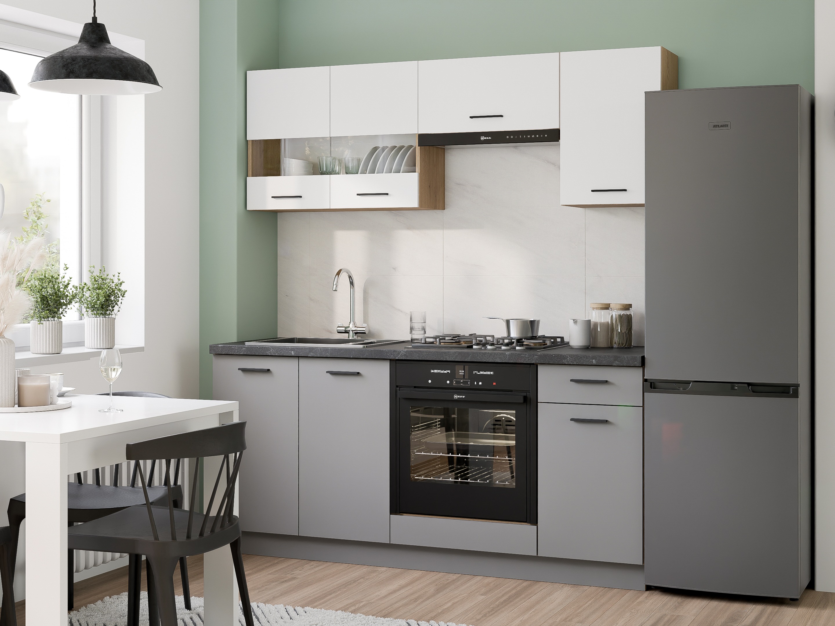 Kitchen collection Ati White Grey