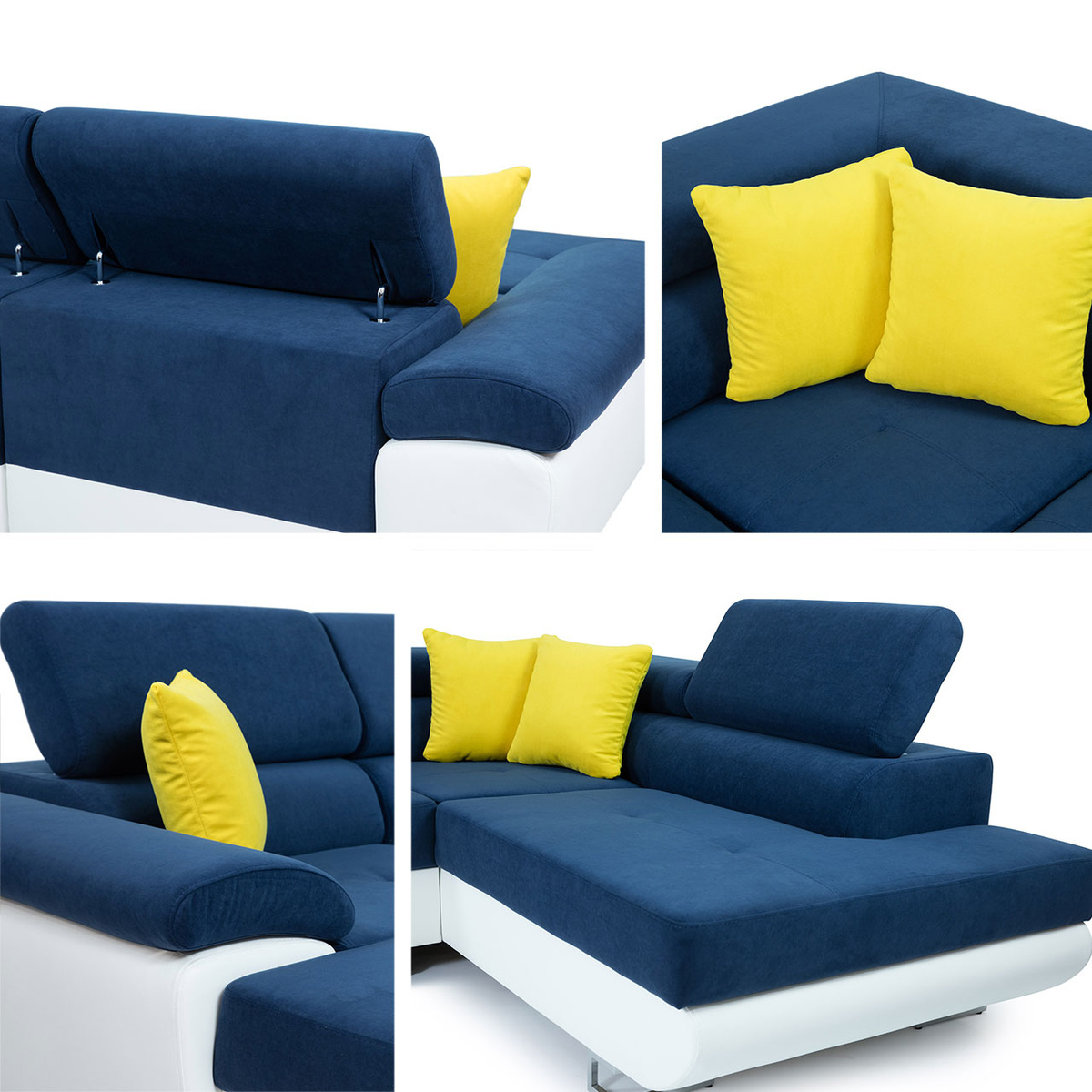 Corner sofa Comfivo Ruta V (Prestige 2765 Karo + Prestige 2765)