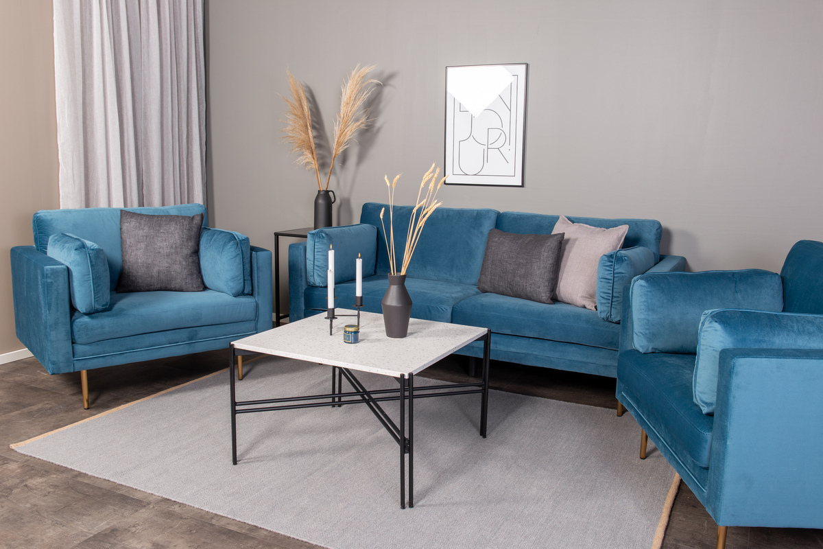 Armchair Dallas 100 (Blue + Brown)