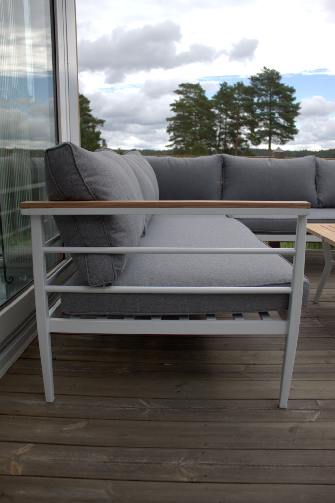 Outdoor furniture set Dallas 525 (White + Grey)