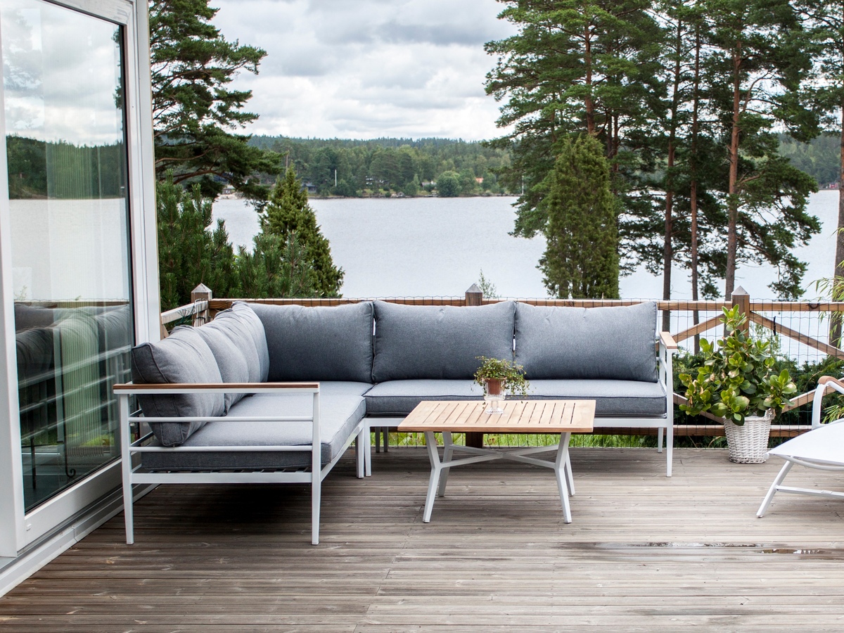 Outdoor furniture set Dallas 525 (White + Grey)