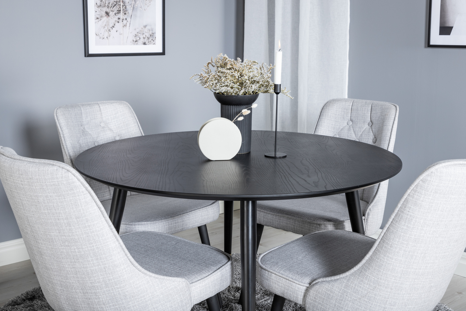 Dining set Dallas 1178 (Grey + Black)