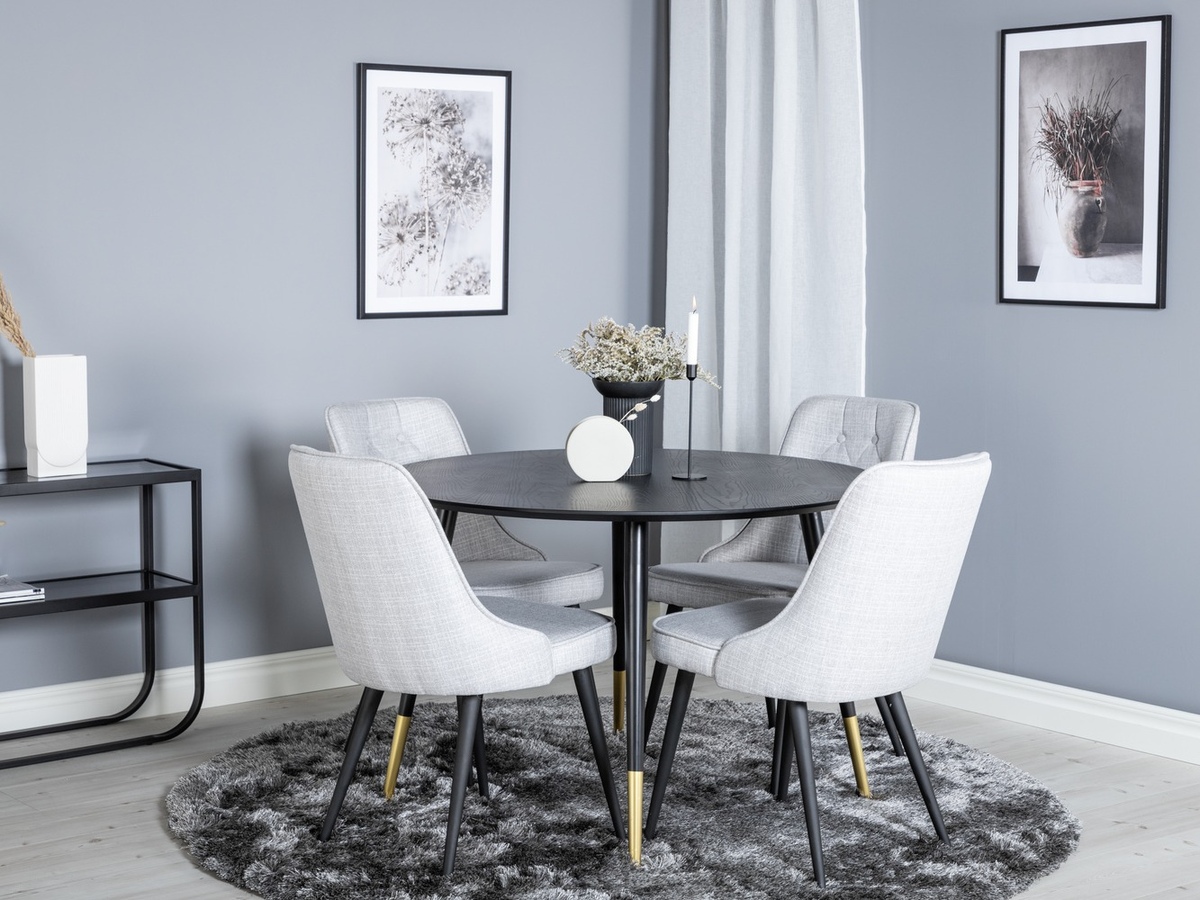 Dining set Dallas 1178 (Grey + Black)
