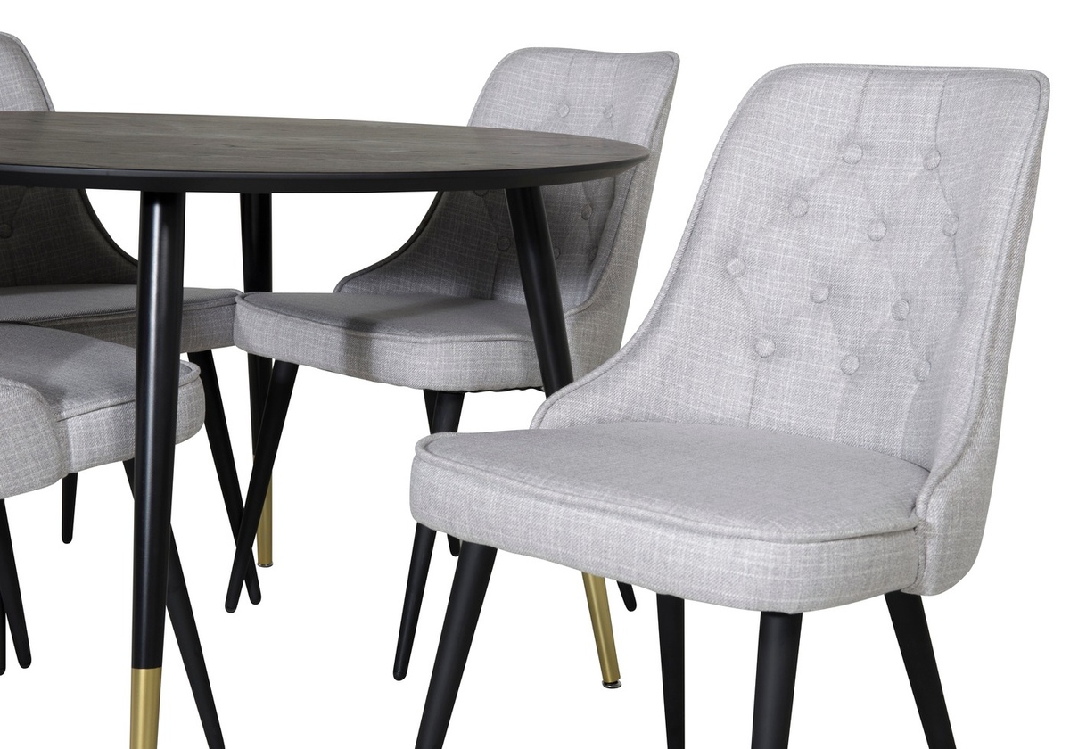 Dining set Dallas 1178 (Grey + Black)