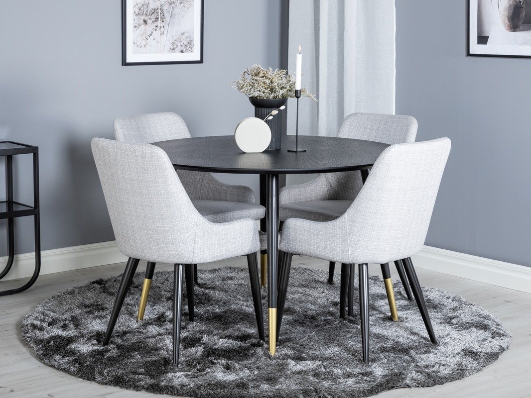 Dining set Dallas 1181 (Grey + Black)