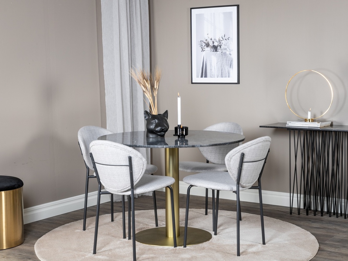 Dining set Dallas 1209 (Grey + Black)