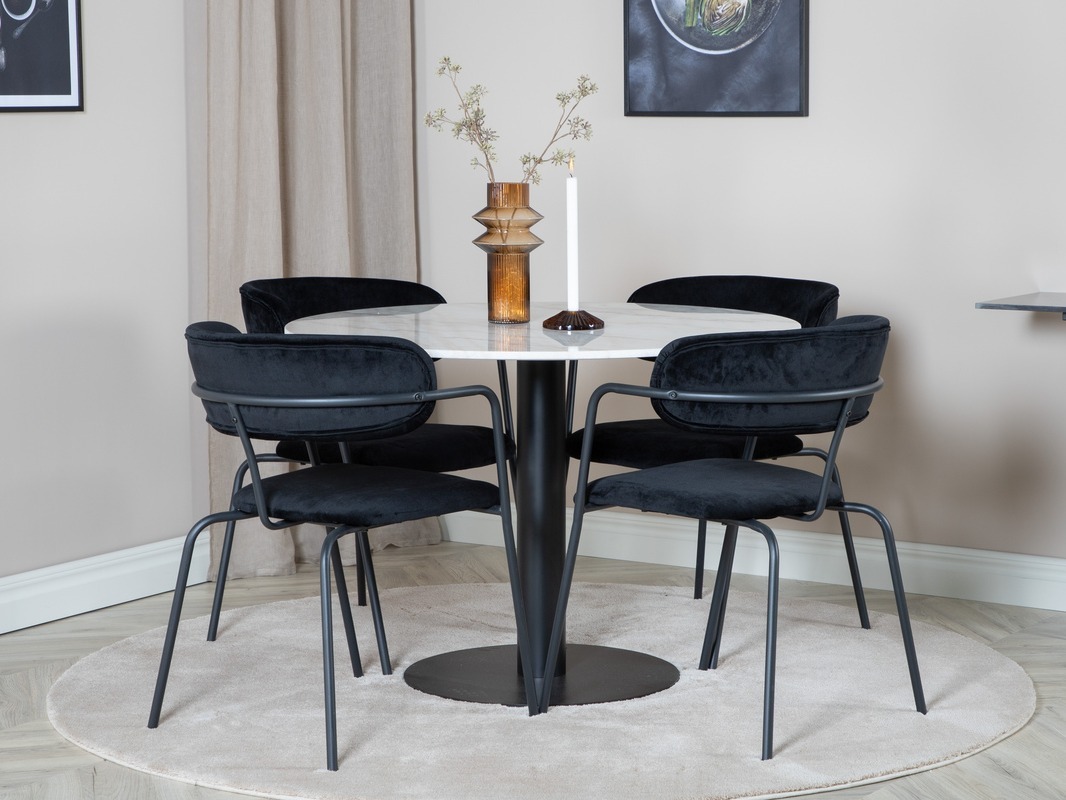 Dining set Dallas 1299 (Black)