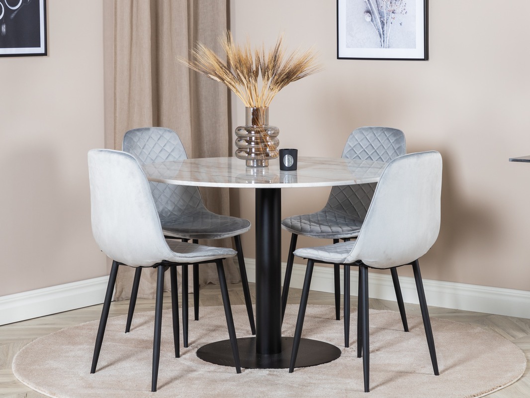 Dining set Dallas 1302 (Grey + Black)