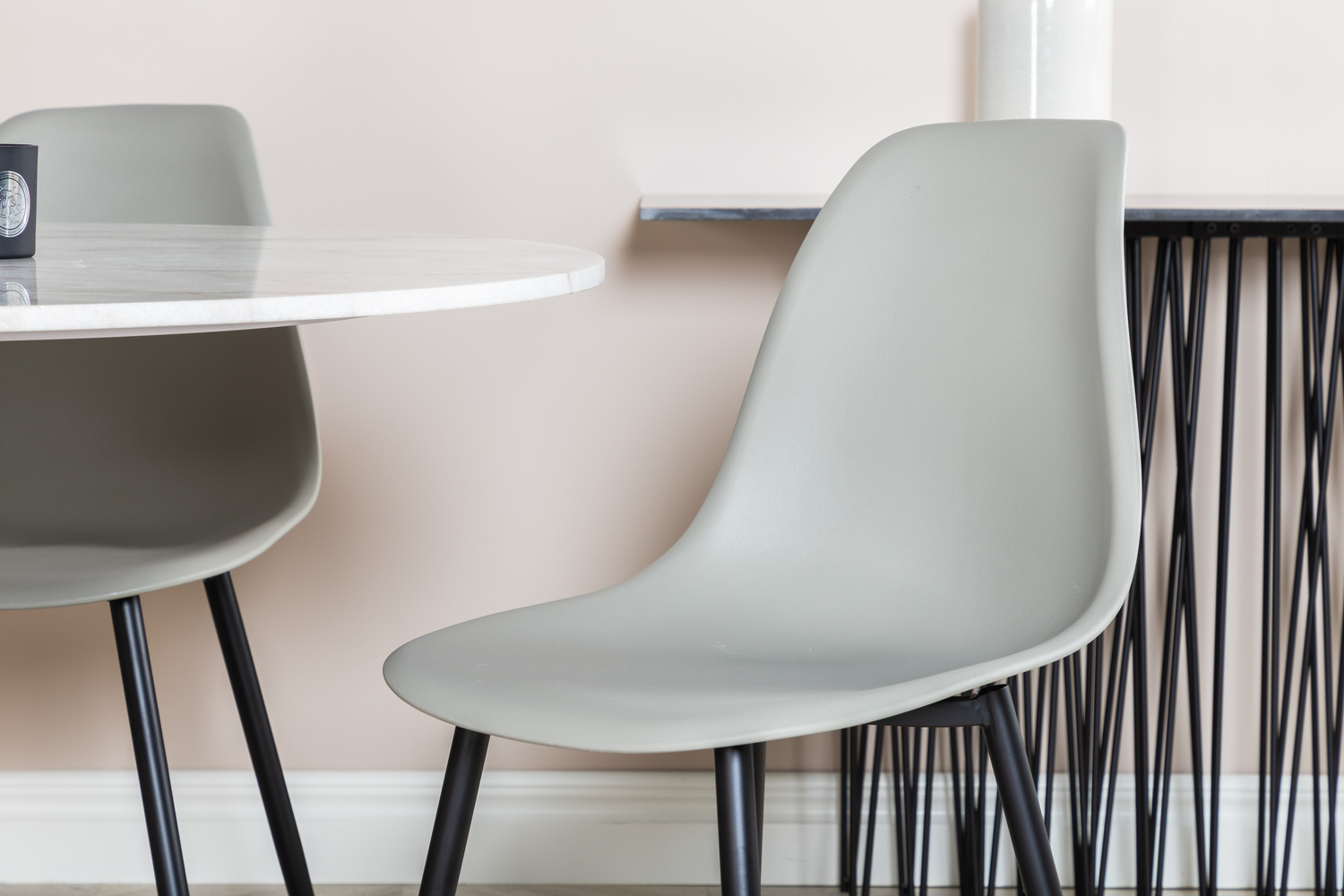 Dining set Dallas 1304 (Grey + Black)