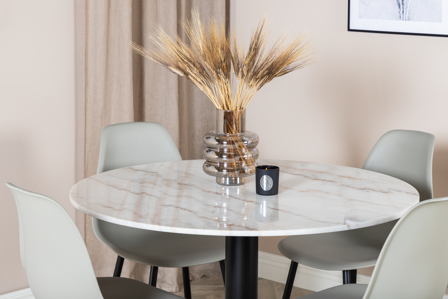 Dining set Dallas 1304 (Grey + Black)