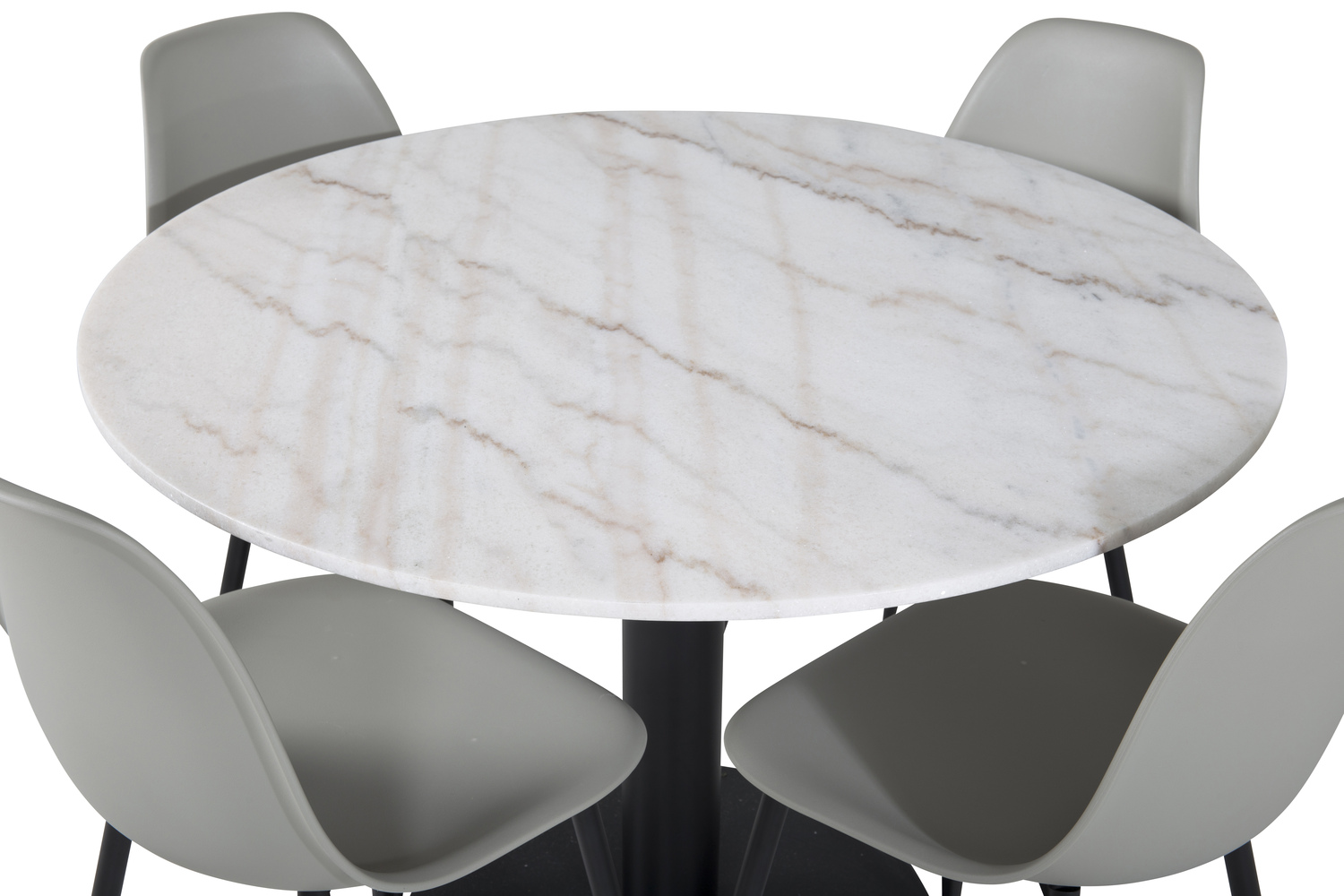 Dining set Dallas 1304 (Grey + Black)