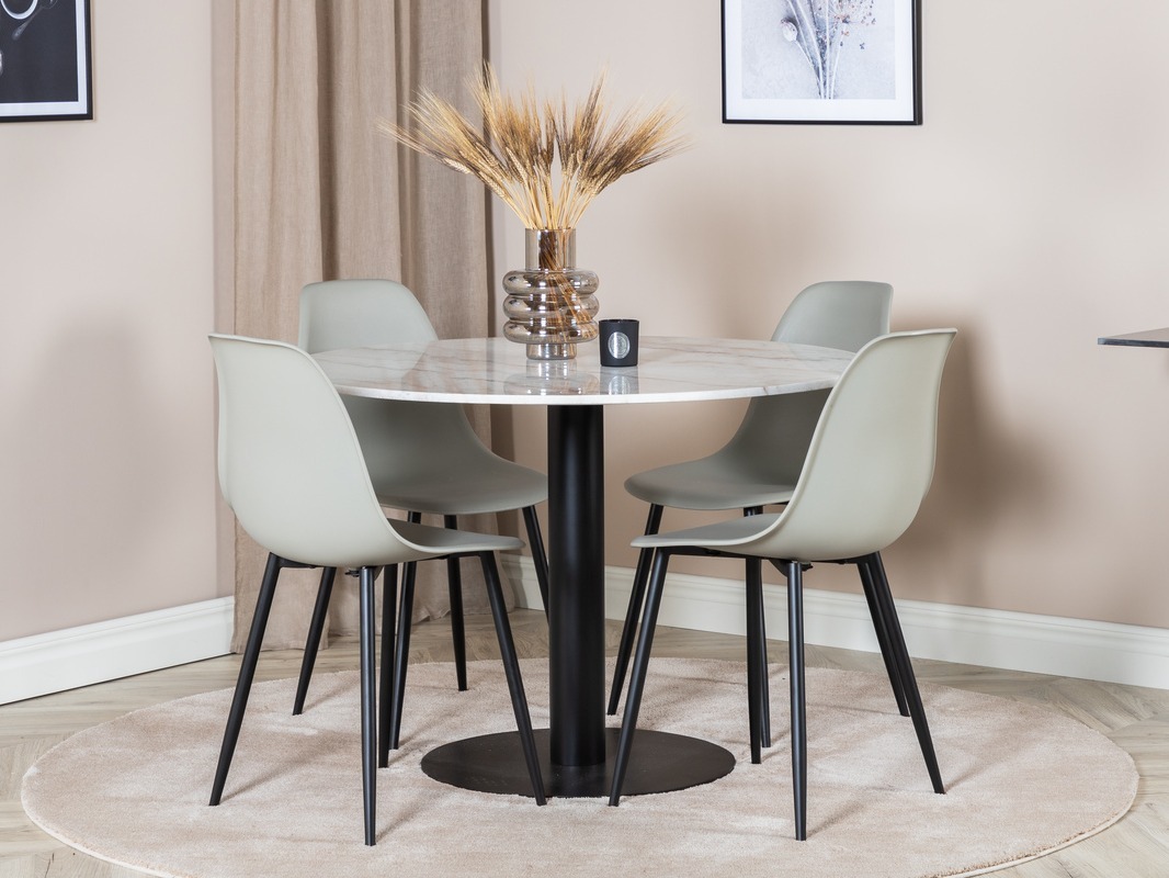Dining set Dallas 1304 (Grey + Black)