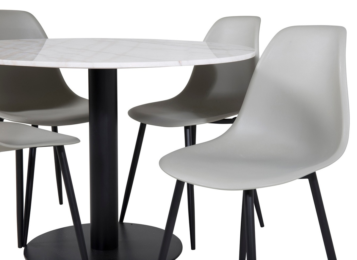 Dining set Dallas 1304 (Grey + Black)