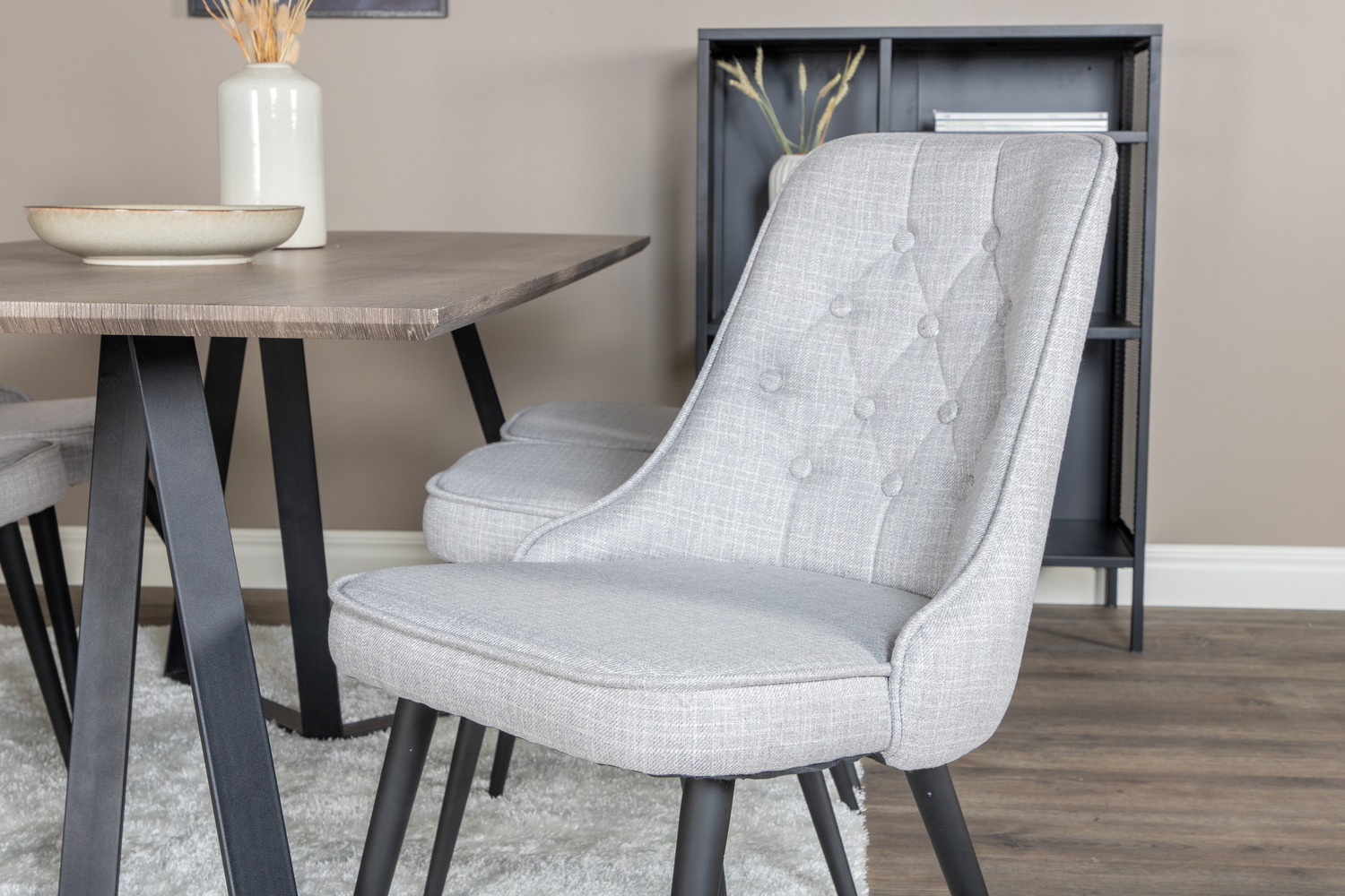 Dining set Dallas 1347 (Grey + Black)
