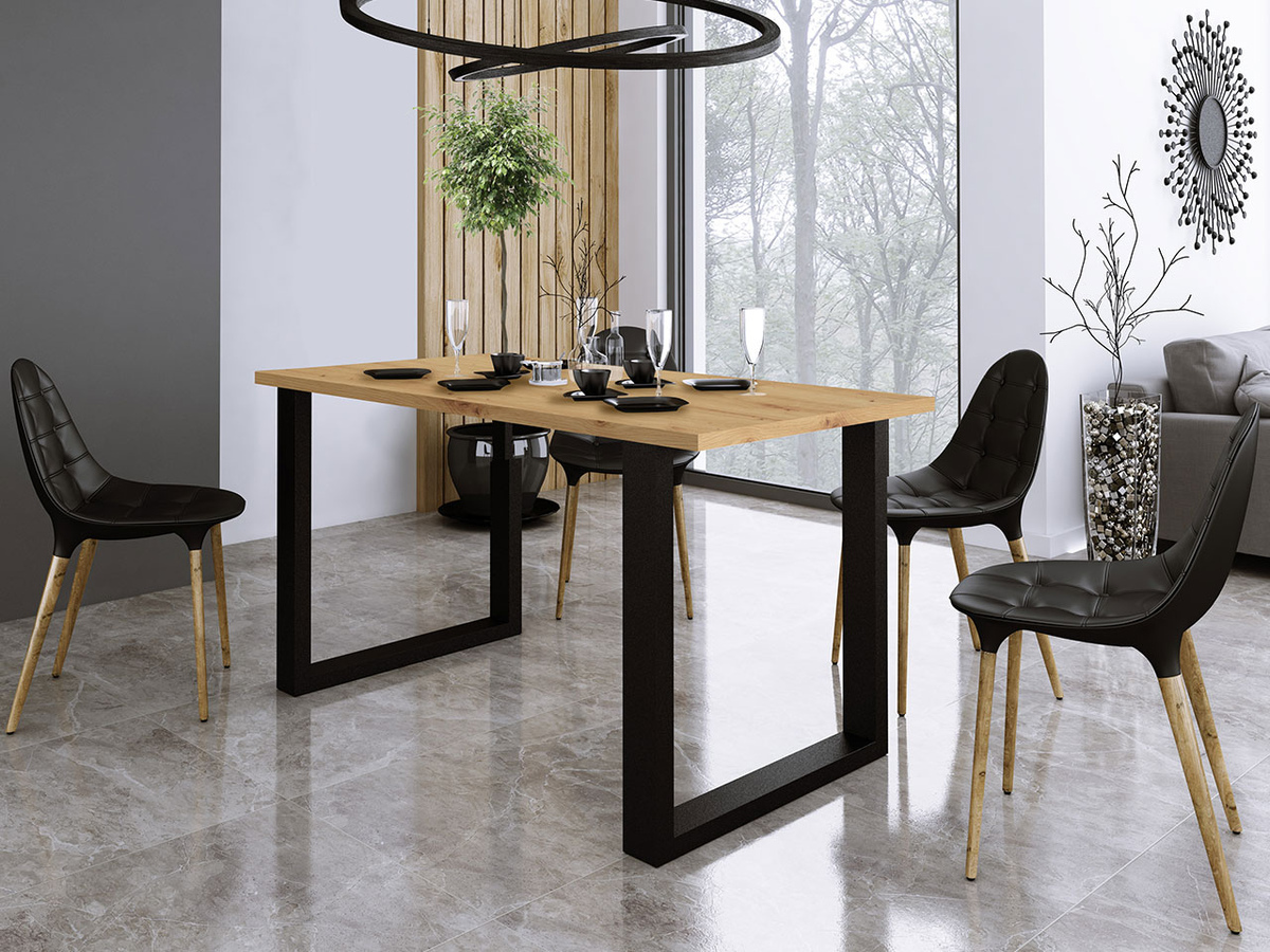 Table Tucson 136 (Artisan oak + Black)