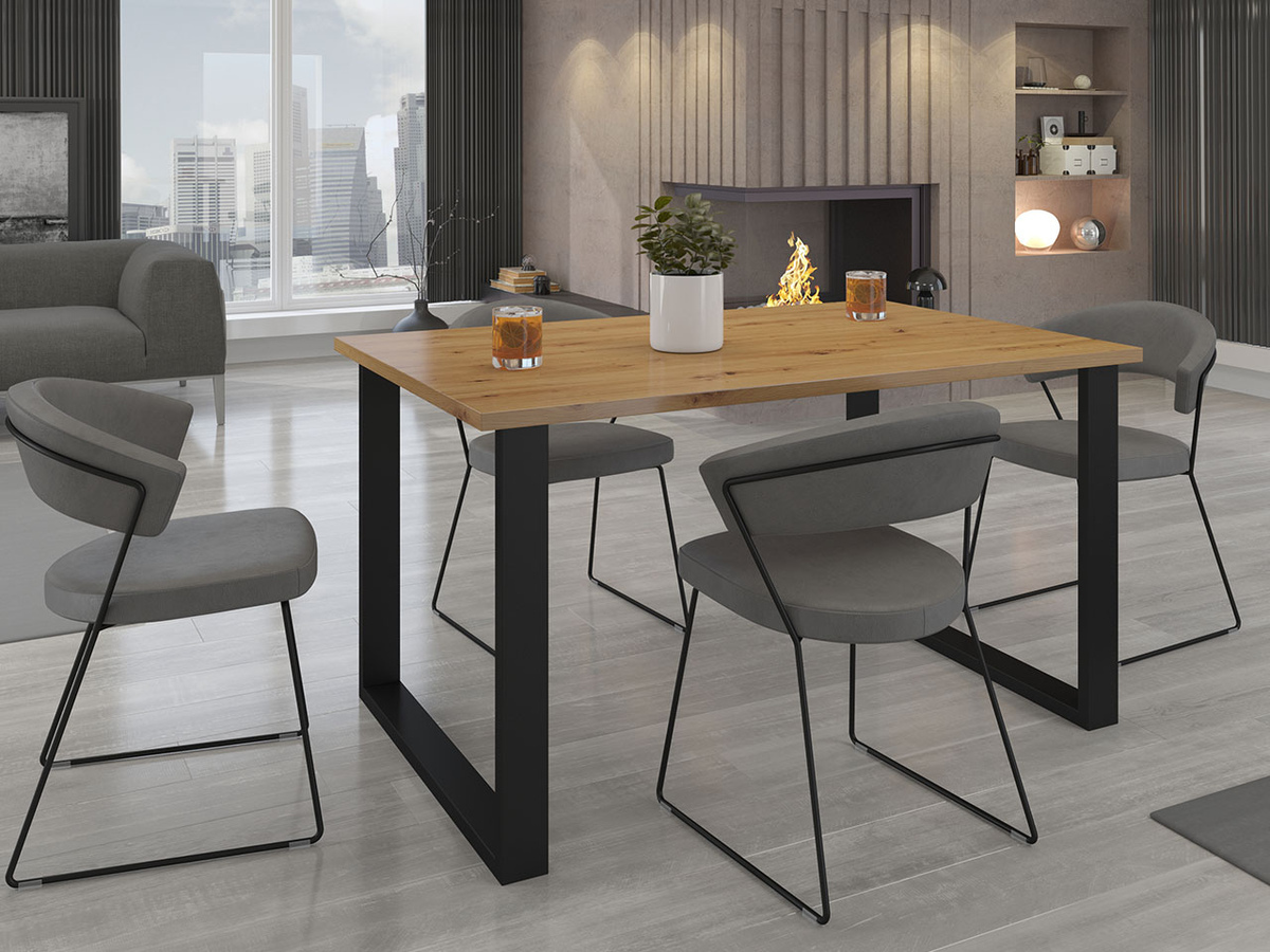 Table Tucson 137 (Artisan oak + Black)