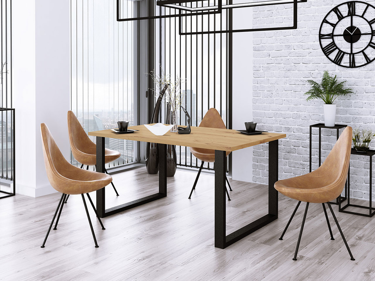 Table Tucson 139 (Artisan oak + Black)