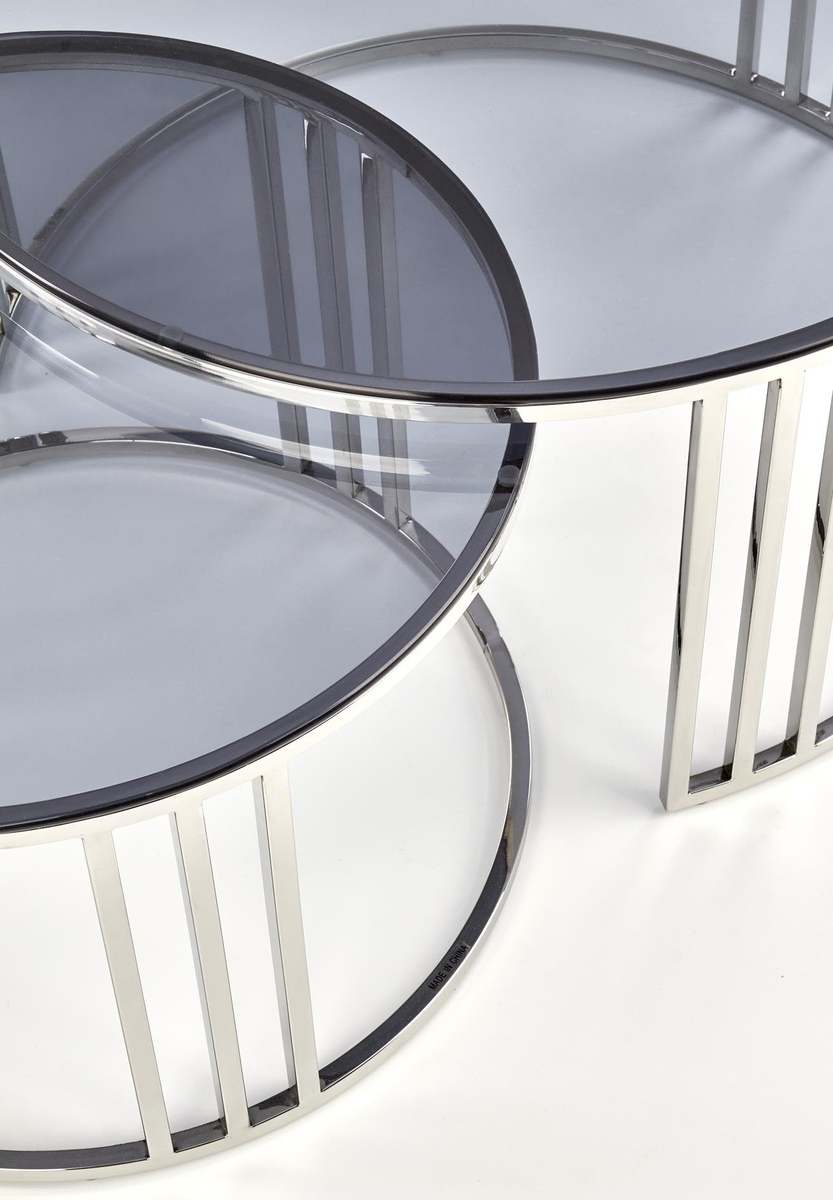 Nest of coffee tables Houston 1503 (Silver)