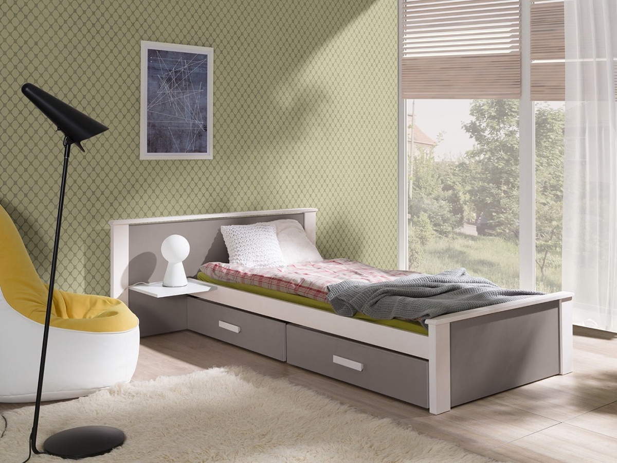 Bed Henderson 117 (White + Trufel)