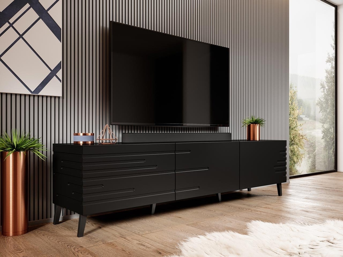 TV stand Charlotte 142 (Black)