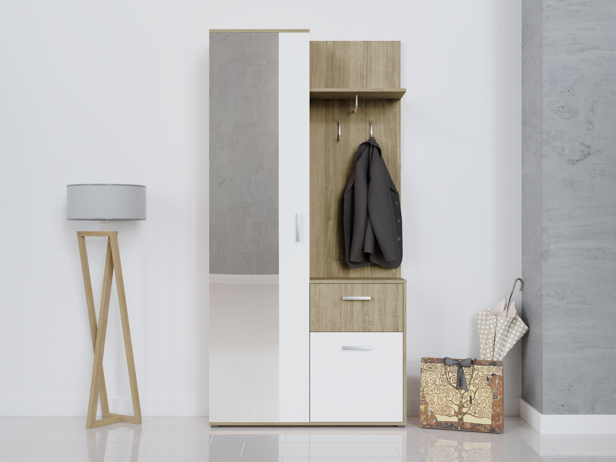 Hallway set Pavo (Sonoma oak + White)