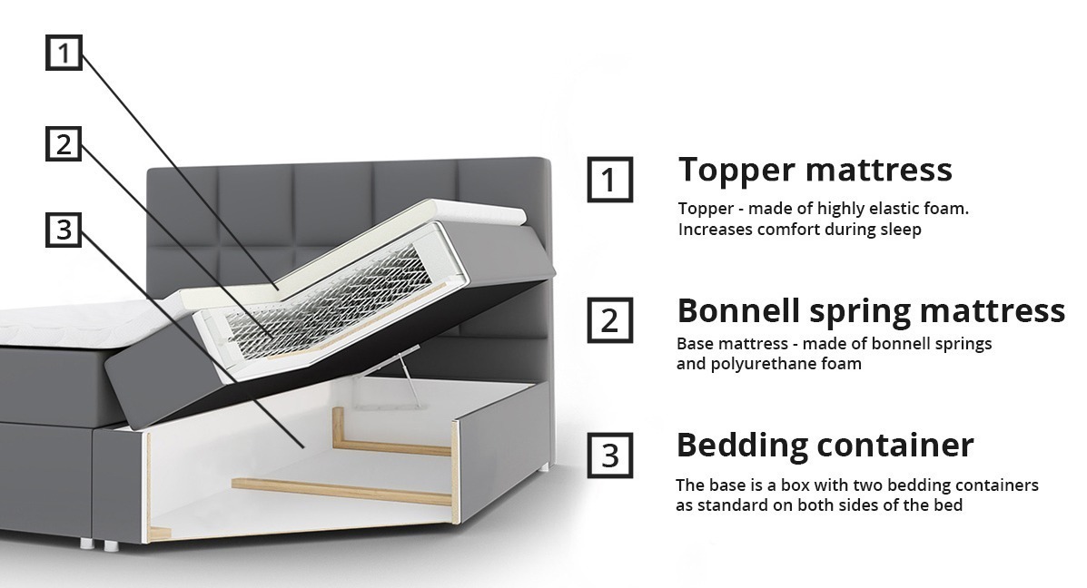 Continental bed Ventus (Soft 017)