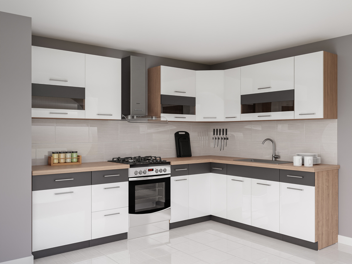 Modular kitchen set Mode White 131