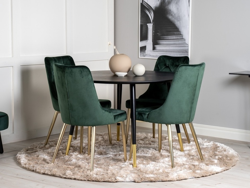 Dining set Dallas 1178 (Green + Golden)