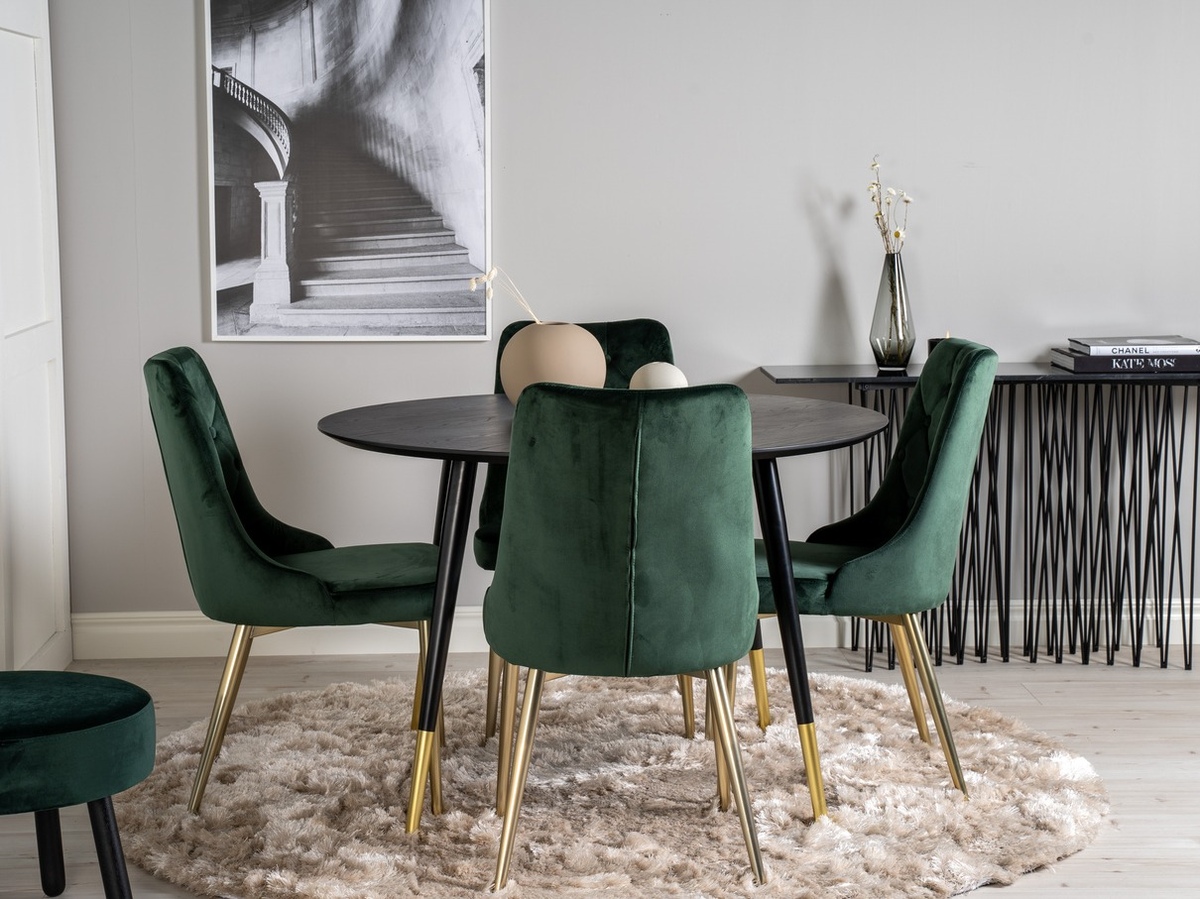 Dining set Dallas 1178 (Green + Golden)