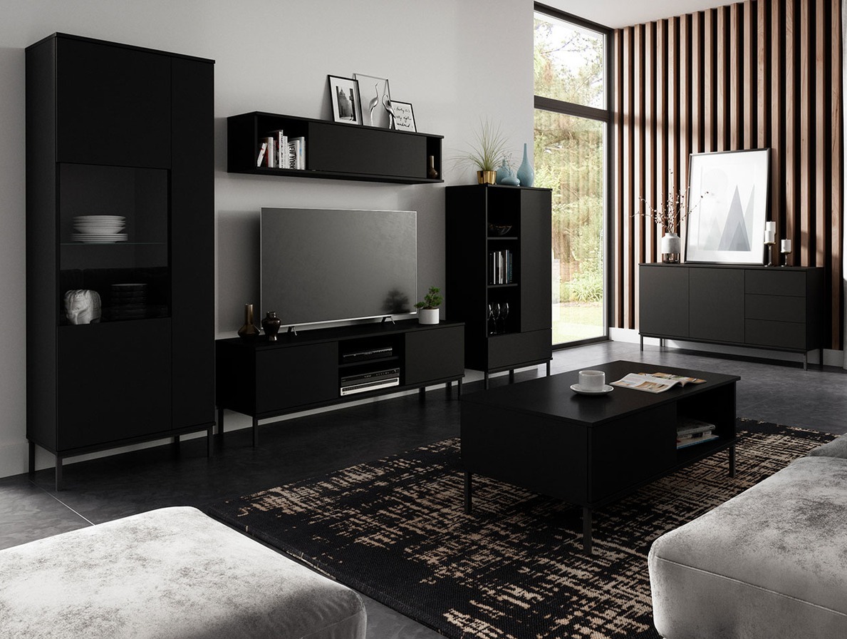 Living room set Lomsore 107 (Black)