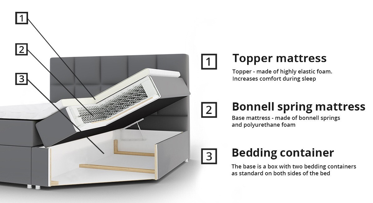 Continental bed Comfivo Osculum I (Polo 889)