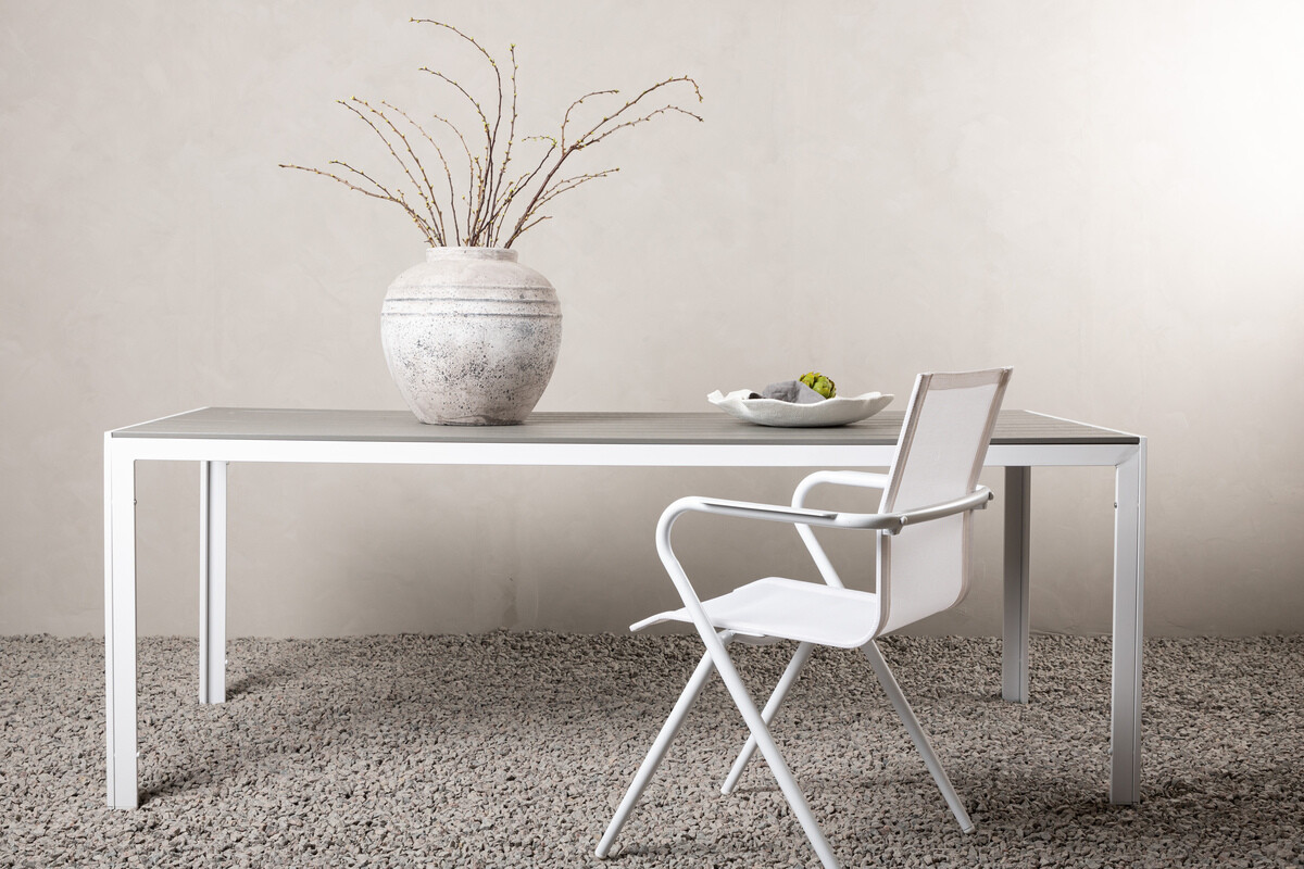 Outdoor table Dallas 906 (Grey + White)