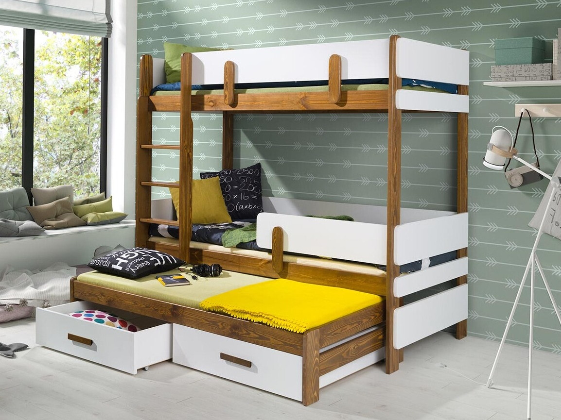 Bunk bed Henderson 145 (White + Oak)