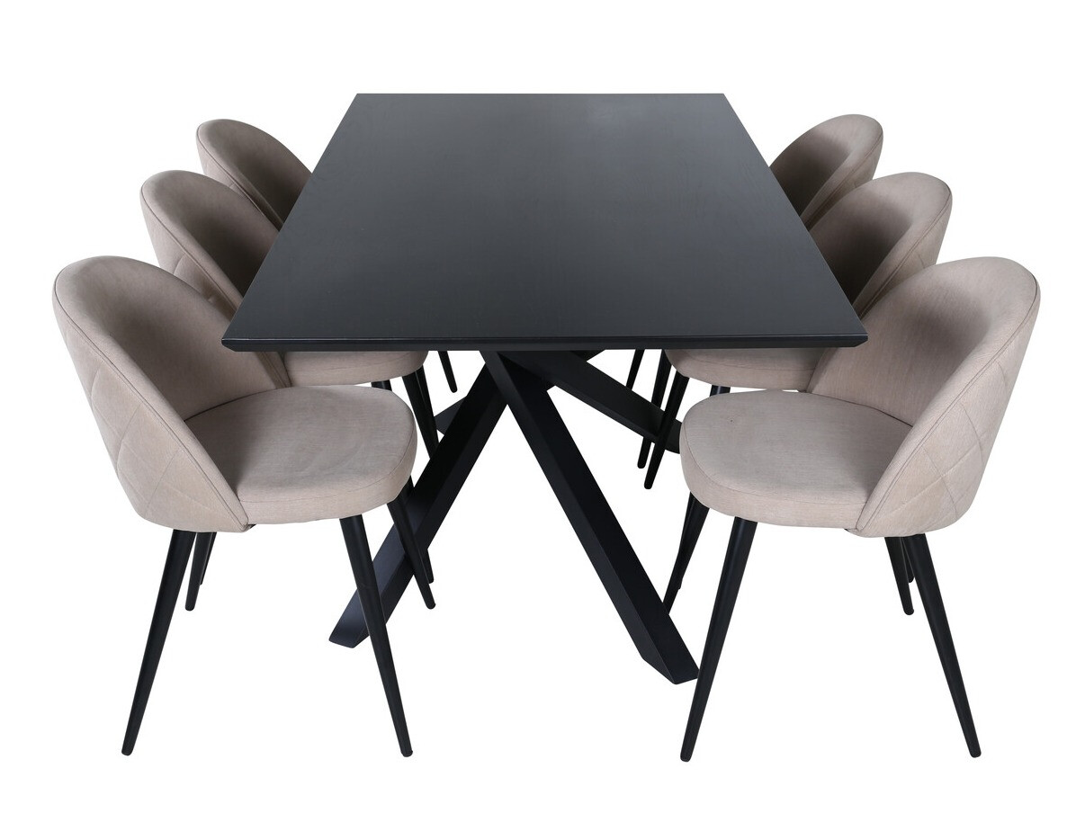 Dining set Dallas 2693 (Beige + Black)