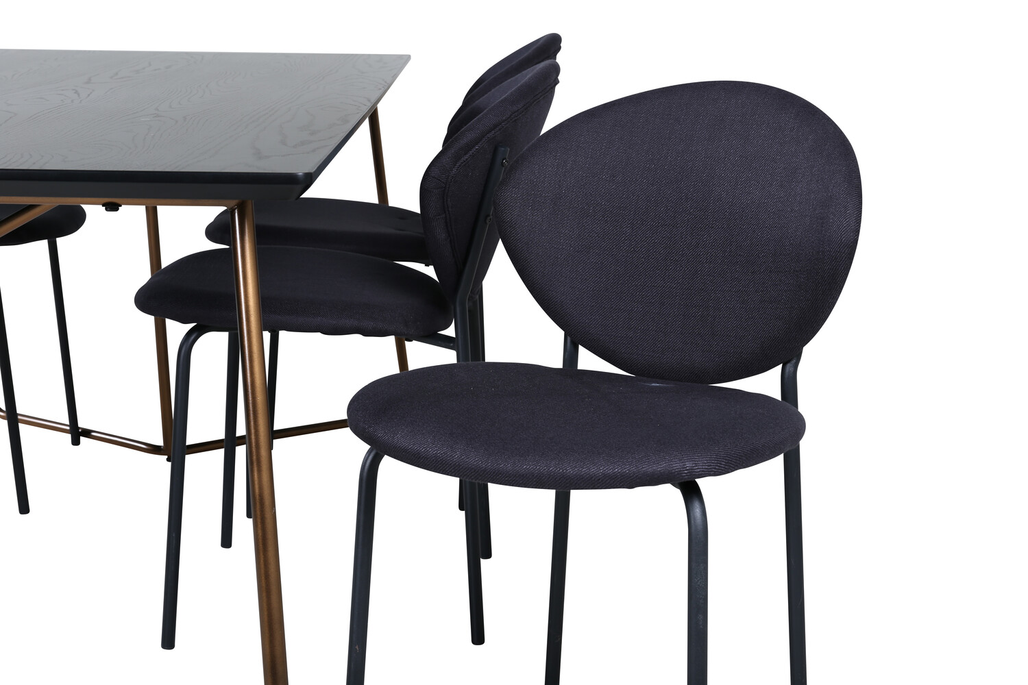 Dining set Dallas 3040 (Black + Copper)