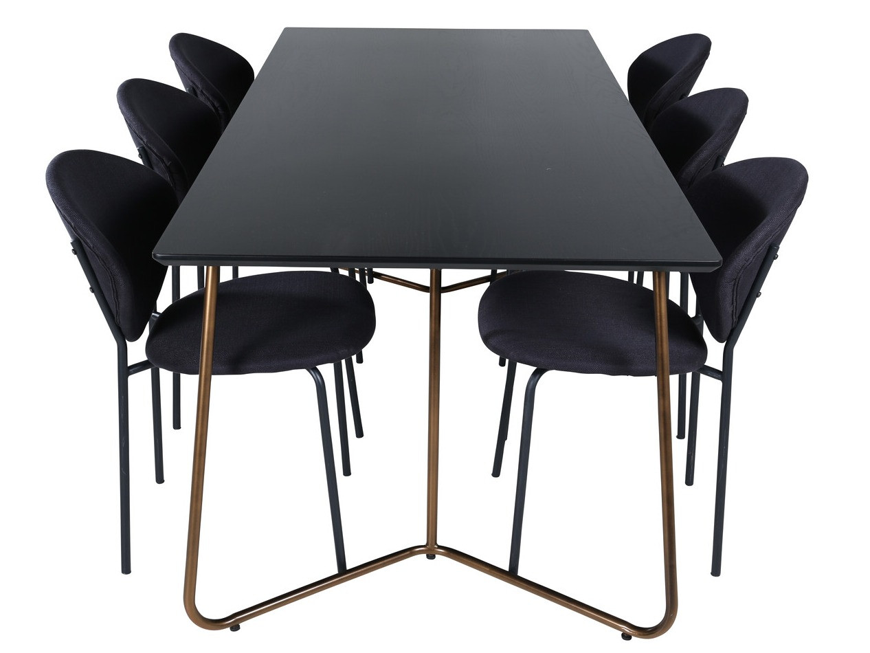 Dining set Dallas 3040 (Black + Copper)