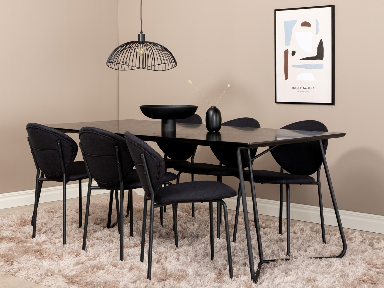 Dining set Dallas 3040 (Black)