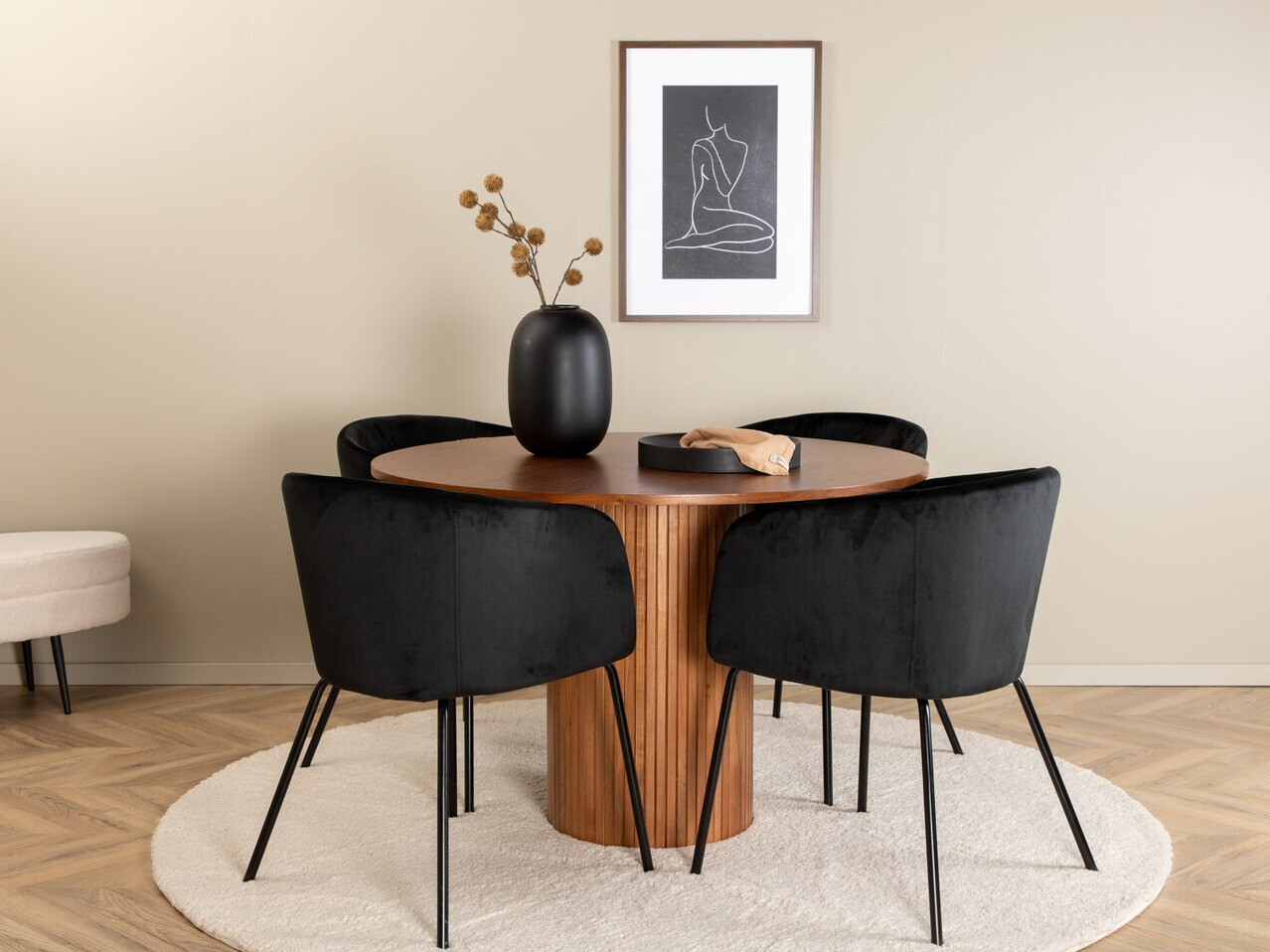Dining set Dallas 3054 (Black)