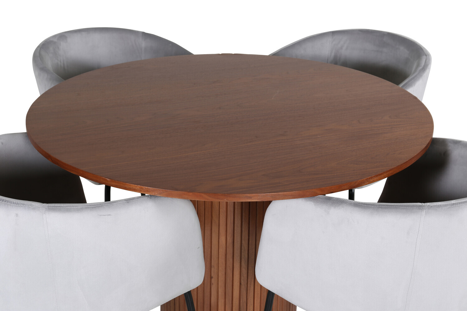 Dining set Dallas 3054 (Light grey + Black)