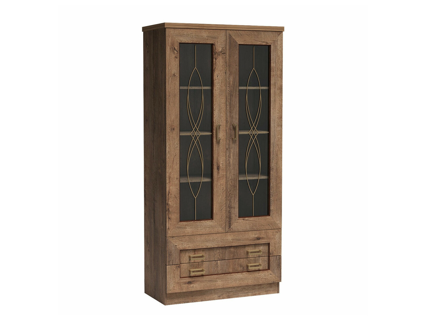 Bookcase Lircava 107 (Lefkas oak)