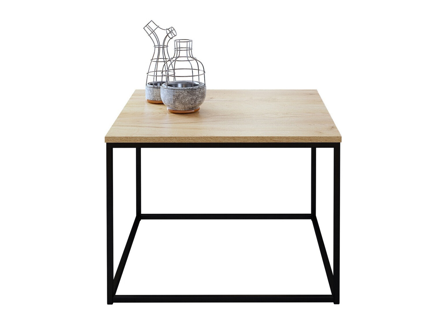 Coffee table Germantown 105 (Matte black + Oak)