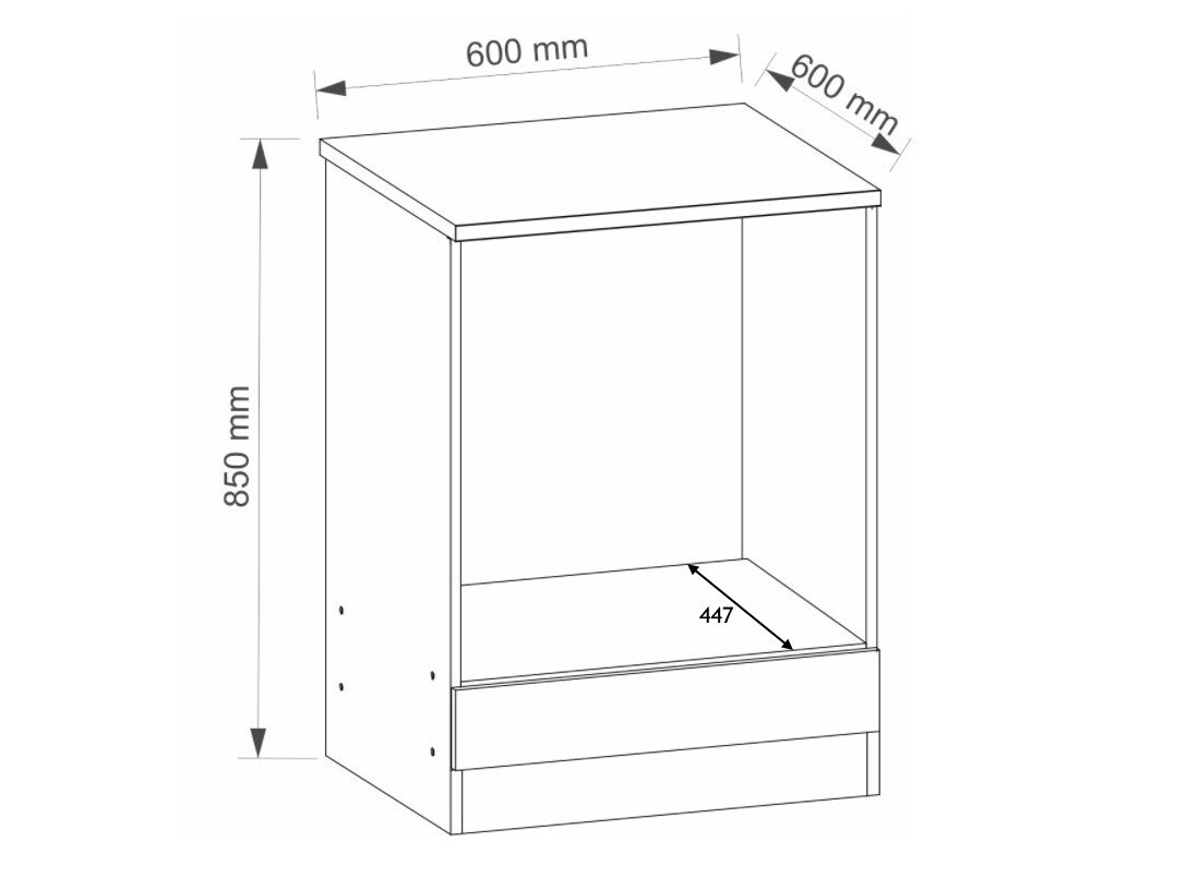 Modular cabinet for built-in appliances Eli Light 104