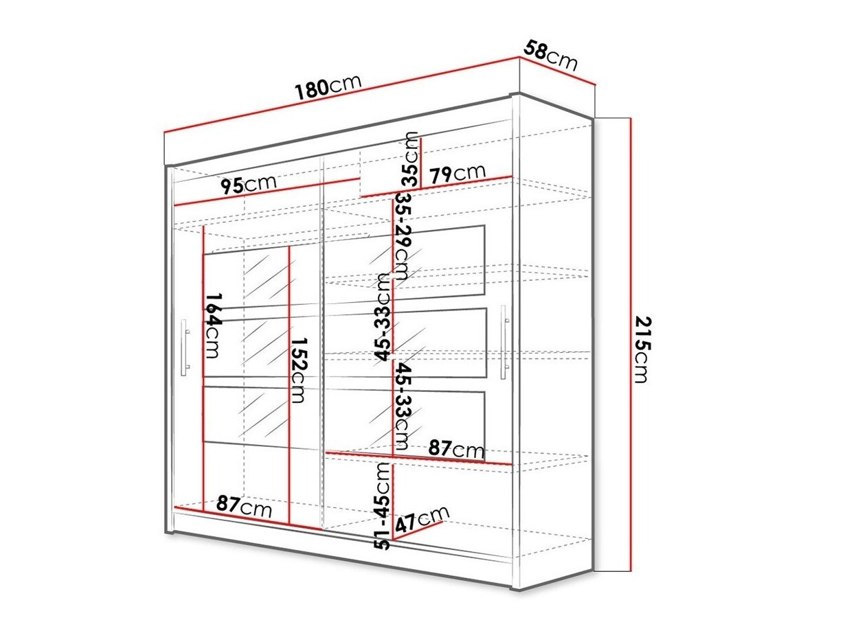 Wardrobe Closico Pallor III (Sonoma oak)