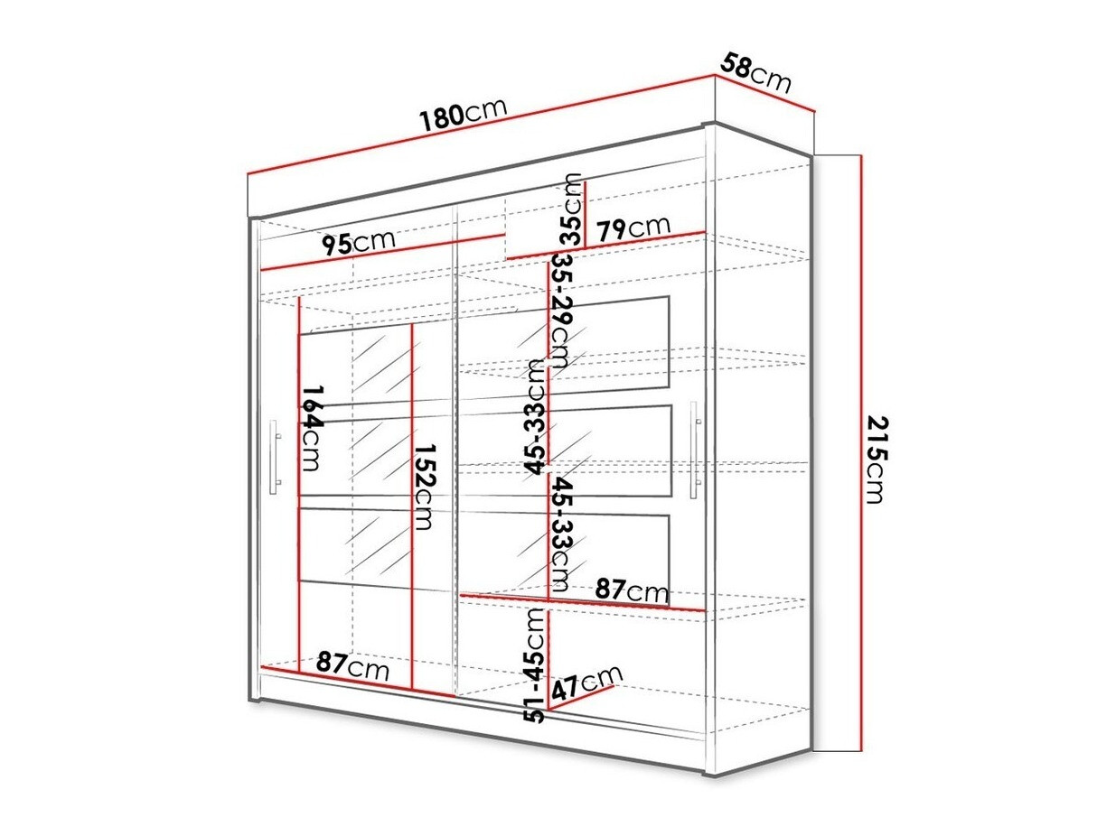 Wardrobe Closico Pallor III (White)