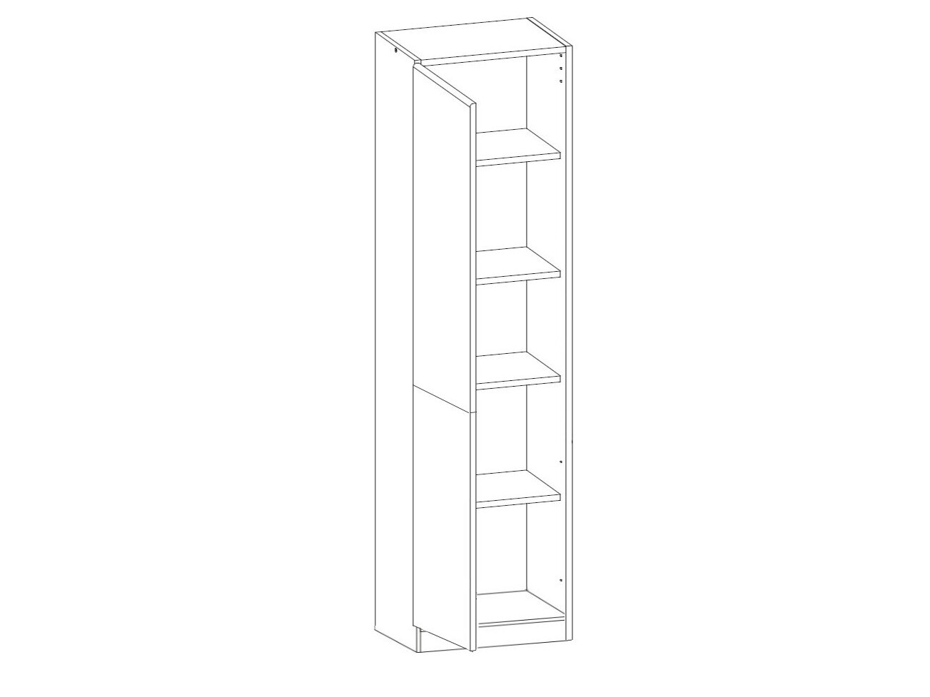 Modular cabinet with doors Eli Light 109