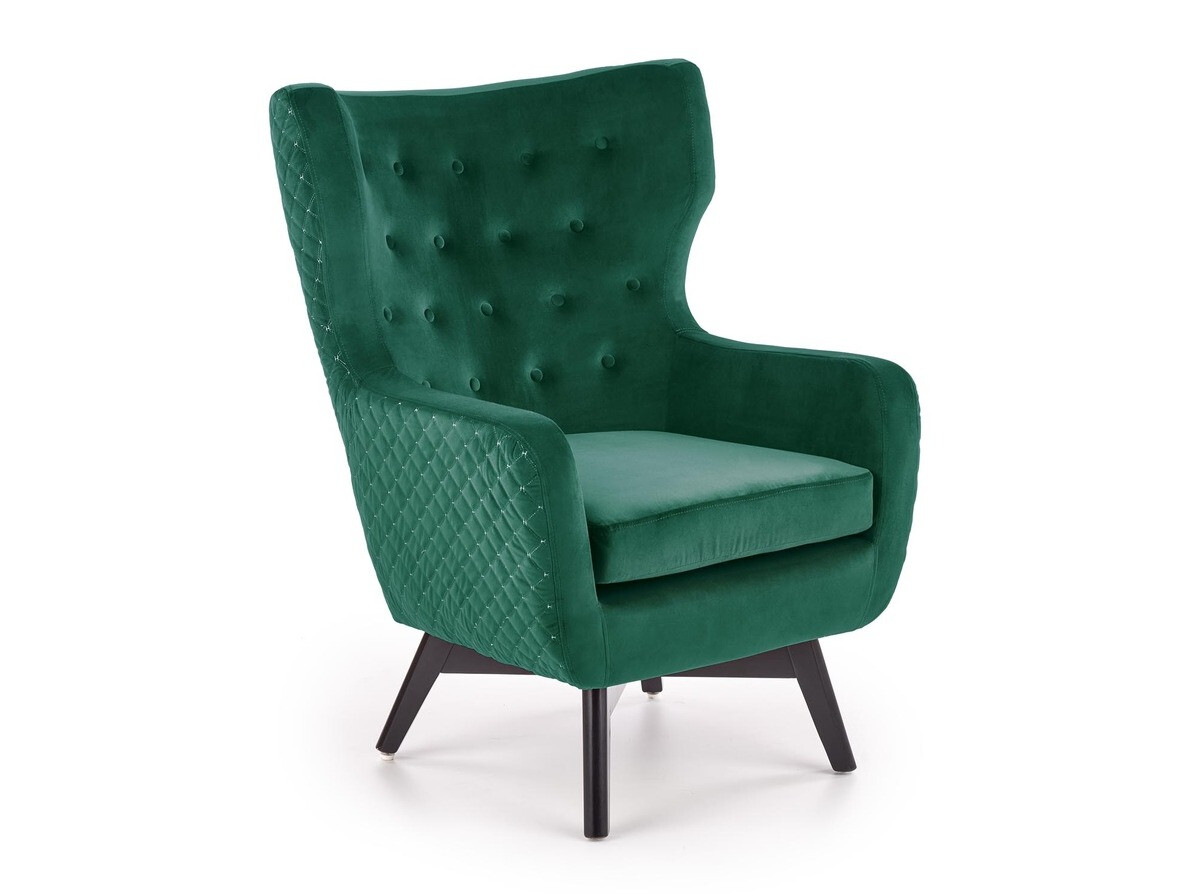 Armchair Houston 836 (Dark green + Black)