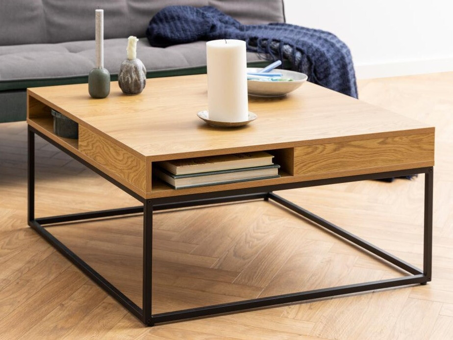 Coffee table Norsica 477 (Wild oak + Black)