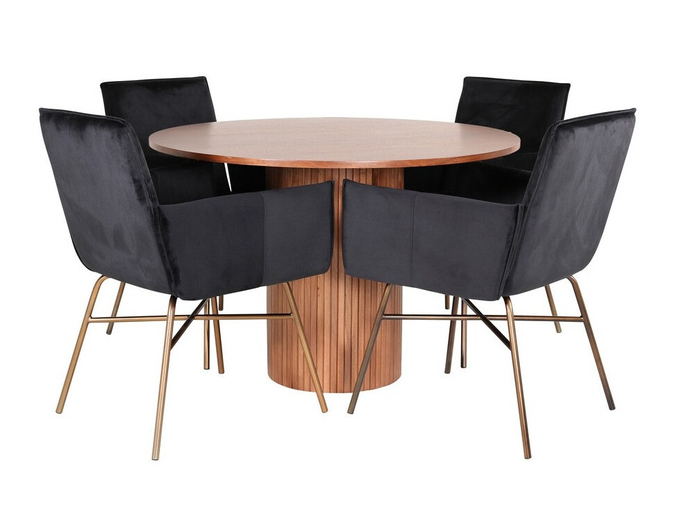 Dining set Dallas 3093 (Black + Copper)