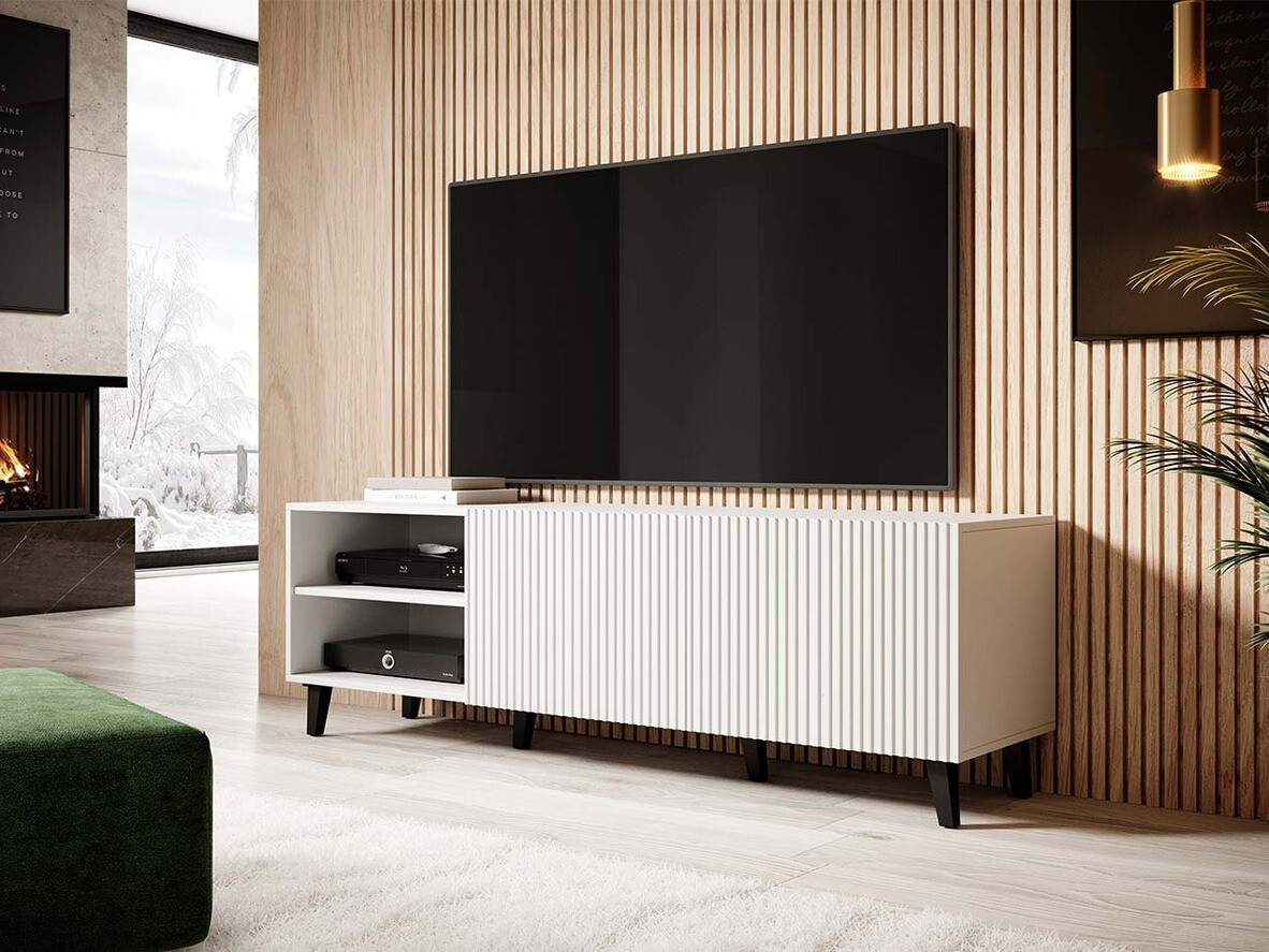 TV stand Dicto (White + Black)