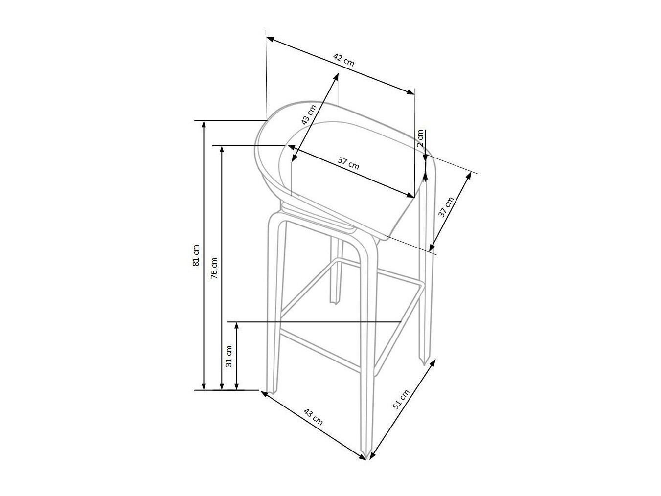 Bar stool Houston 386